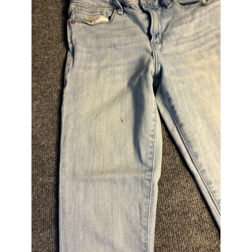 Abercrombie & Fitch Jeans Women's‎ 2R Blue Denim Harper Low Rise Ankle Raw Hem